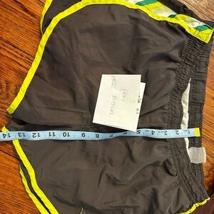 Nike Women's Athletic Shorts - Black and Yellow